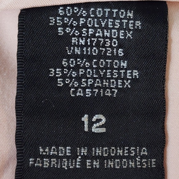 Mossimo Womens Peach Stretch Bermuda Shorts Size 12 Cotton Blend Knee Length EUC - Picture 2 of 5